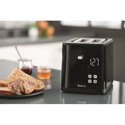 Тостер Tefal Digital 850Вт, LED дисплей, пластик, чорний (TT640810)