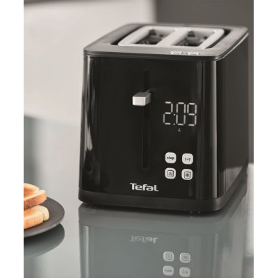 Тостер Tefal Digital 850Вт, LED дисплей, пластик, чорний (TT640810)