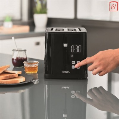 Тостер Tefal Digital 850Вт, LED дисплей, пластик, чорний (TT640810)