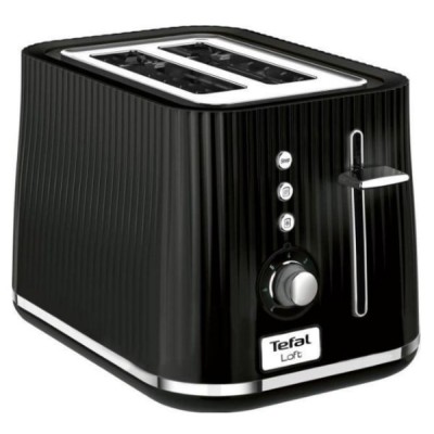 Тостер Tefal Loft 850Вт, розморожування, пластик, чорний (TT761838)