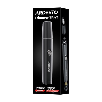 Тример Ardesto TR-Y5, для носа і вух, 1хААА, сталь, чорний