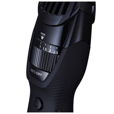 Тример Panasonic, для бороди, вусів, окантовки, акум., роторний мотор, насадок-1, сталь, чорний (ER-GB42-K520)