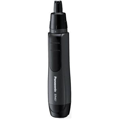 Тример Panasonic, для носа, 1хАА, насадок-1, сталь, чорний (ER407K520)