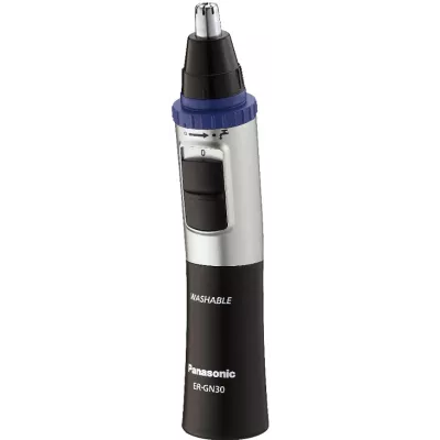 Тример Panasonic, для носа, 1хАА, насадок-1, сталь, чорно-сріблястий (ER-GN30-K520)