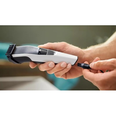 Тример Philips Beardtrimmer series 3000, для бороди і вусів, акум., сталь, чорно-сріблястий (BT3206/14)