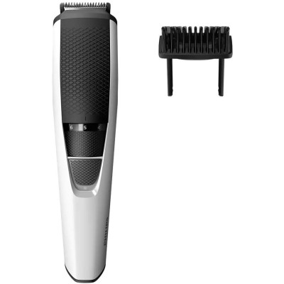 Тример Philips Beardtrimmer series 3000, для бороди і вусів, акум., сталь, чорно-сріблястий (BT3206/14)