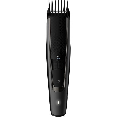 Тример Philips Beardtrimmer series 5000, для бороди і вусів, мережа+акум., насадок-2, чохол, сталь, чорний (BT5515/70)