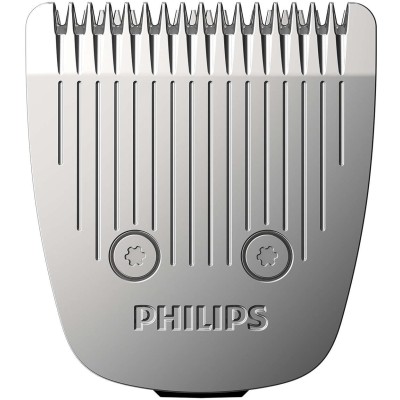 Тример Philips Beardtrimmer series 5000, для бороди і вусів, мережа+акум., насадок-2, чохол, сталь, чорний (BT5515/70)