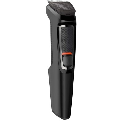 Тример Philips Multigroom series 3000, для бороди, вусів, голови, окантовки, акум., насадок-6, чохол, сталь, чорний (MG3720/15)