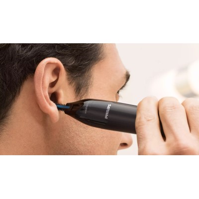 Тример Philips Series 1000, для носа та вух, 1хАА, сталь, чорний (NT1650/16)