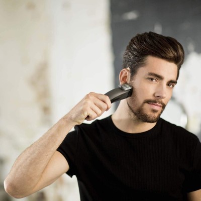 Тример Remington Beard Boss Pro, для бороди і вусів, акум., титан.напил., чорний (MB4131)