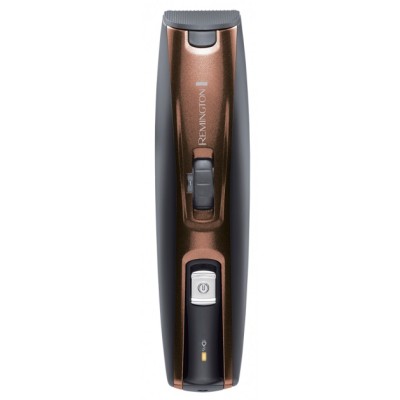 Тример Remington Beard Kit, для бороди і вусів, акум., насадок-2, ножиці, щітка у компл., титан.напил., коричневий (MB4046)