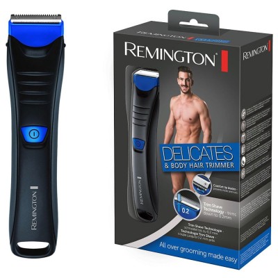 Тример Remington Delicates, для тіла та інтимних зон , акум., сталь, чорно-синій (BHT250)