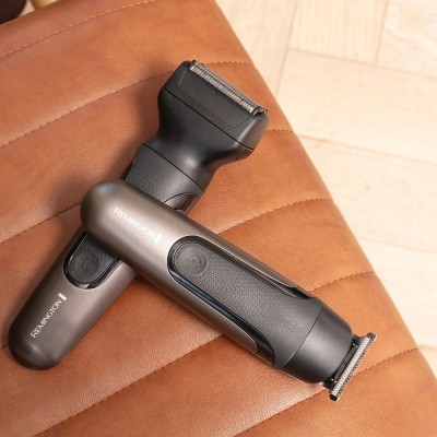 Тример Remington One, для бороди, вусів, голови, носа та тіла, акум., насадок-9, 60 хвил роботи, сталь, чорний (PG760)