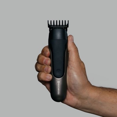 Тример Remington One, для бороди, вусів, голови, носа та тіла, акум., насадок-9, 60 хвил роботи, сталь, чорний (PG760)