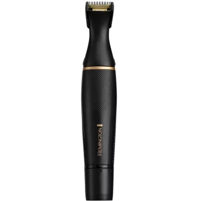 Тример Remington T-Series, для бороди, вусів, окантовки, брови, носа та вух, ААх1, вібраційний мотор, насадок-4, сталь, чорний (