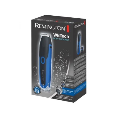 Тример Remington WeTech, для бороди, вусів і тіла, акум., насадок-5, сталь, чорно-синій (BHT6256)