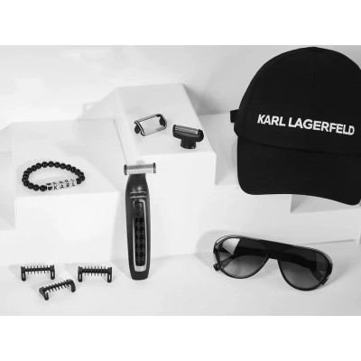 Тример Rowenta & Karl Lagerfeld Forever Sharp, для бороди, вусів, акум., роторний мотор, насадок-4, титан.напил., чорний (TN602L