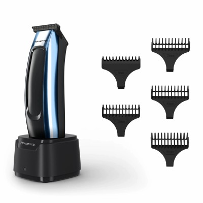 Тример Rowenta Barber Experience, для голови, бороди, мережа+акум., роторний мотор, насадок-5, нержавіюча сталь з покриттям DLC,
