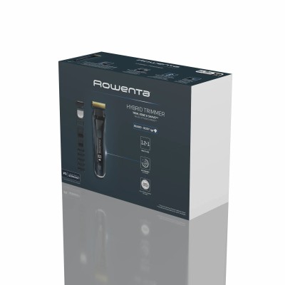 Тример Rowenta Forever Sharp Ultimate, для бороди, вусів, акум., насадок-10, 120 хв. використання, дисплей, сталь, синій (TN6204