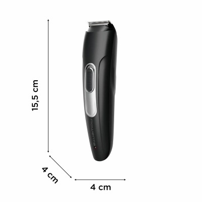 Тример Rowenta Stylis Easy, для бороди і вусів, мережа+акум., насадок-2, сталь, чорний (TN2804E0)