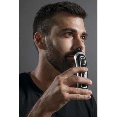 Тример Rowenta Trim & Style, для бороди, вусів, голови и тіла, мережа+акум., роторний мотор, насадок-11, чохол, титан.напил., чо