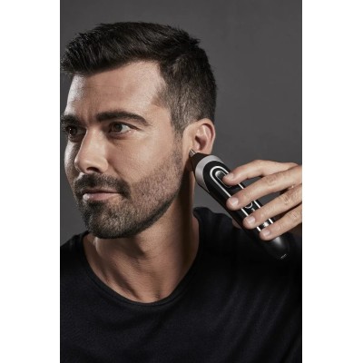 Тример Rowenta Trim & Style, для бороди, вусів, голови и тіла, мережа+акум., роторний мотор, насадок-11, чохол, титан.напил., чо