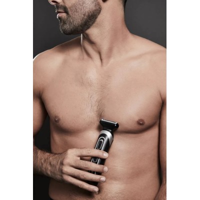 Тример Rowenta Trim & Style, для бороди, вусів, голови и тіла, мережа+акум., роторний мотор, насадок-11, чохол, титан.напил., чо