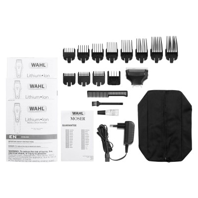 Тример WAHL Aqua Groom, акум., роторний мотор, насадок-12, чохол, гребінець, сталь, чорний (09899-016)