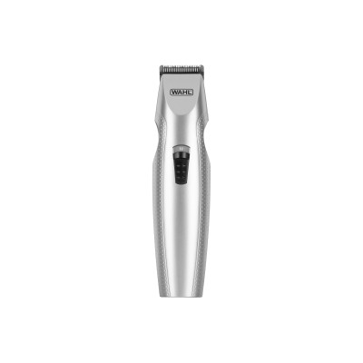 Тример WAHL Mustache & Beard, для бороди і вусів, ААx3, роторний мотор, насадок-4, тример для носа, підставка, сталь, сірий (056