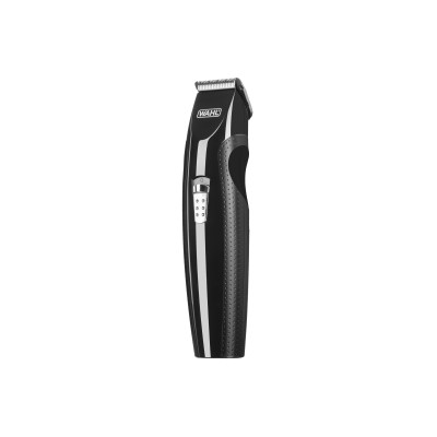 Тример WAHL Mustache&Beard, для бороди і вусів, ААx2, в комплекті, роторний мотор, насадок-4, гребінець, підставка, сталь, чорни