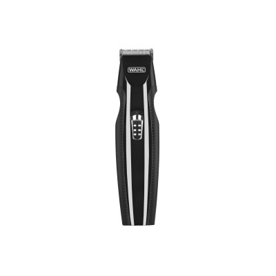Тример WAHL Mustache&Beard, для бороди і вусів, ААx2, в комплекті, роторний мотор, насадок-4, гребінець, підставка, сталь, чорни