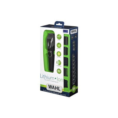 Тример WAHL Total Beard Grooming Kit, для бороди і вусів, мережа+акум., насадок-12, сталь, чорний (09854-2916)