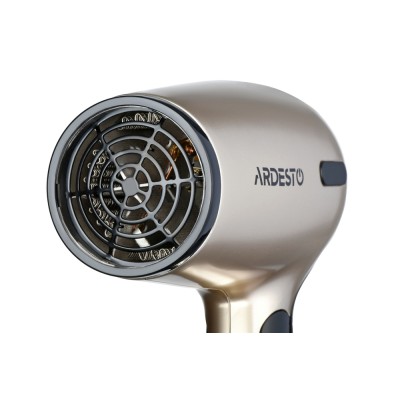 Фен Ardesto Gemini HD-503T дорожній, 1200 Вт, складана ручка, 2 швидкості, 2 темпер. режими, золотисто-чорний