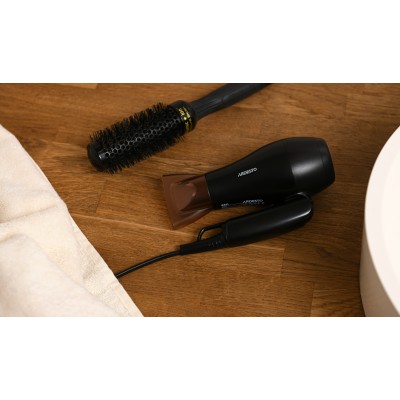 Фен Ardesto HD-Y120T, дорожній, 1200Вт, складна ручка, 2 швидкості, 2 темп. режими, чорний