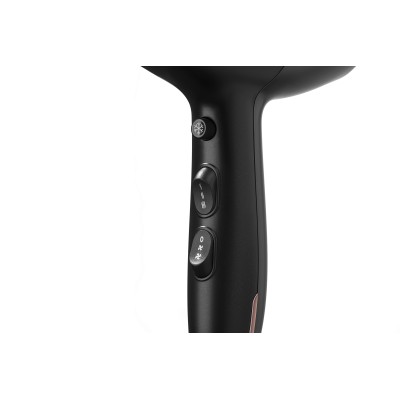 Фен Ardesto HD-Y220PRO, 1850-2200Вт, 2 швидкості, 3 темп.режими, дифузор,чорний+золото
