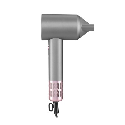 Фен Ardesto Pink Touch, 1600Вт, 2 швидкості, 3темп.режими, іонізація, дифузор, магнітні насадки, сірий+рожевий (HD-R300PT)