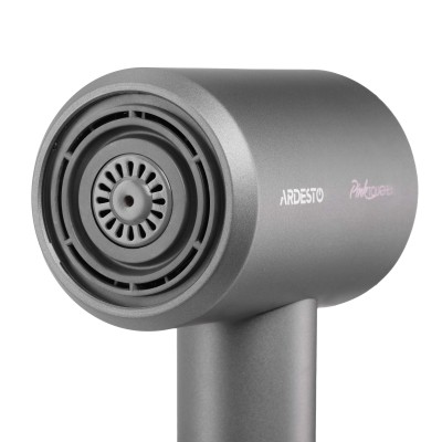 Фен Ardesto Pink Touch, 1600Вт, 2 швидкості, 3темп.режими, іонізація, дифузор, магнітні насадки, сірий+рожевий (HD-R300PT)