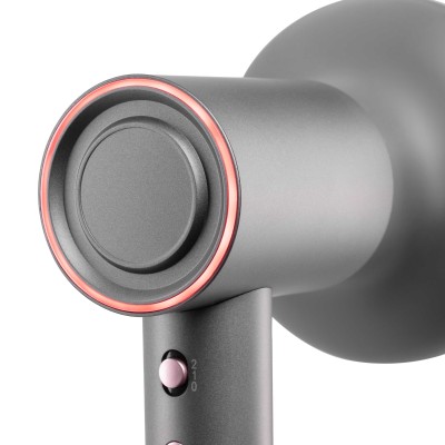 Фен Ardesto Pink Touch, 1600Вт, 2 швидкості, 3темп.режими, іонізація, дифузор, магнітні насадки, сірий+рожевий (HD-R300PT)