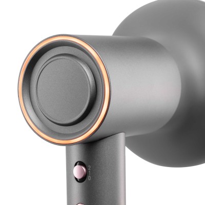 Фен Ardesto Pink Touch, 1600Вт, 2 швидкості, 3темп.режими, іонізація, дифузор, магнітні насадки, сірий+рожевий (HD-R300PT)