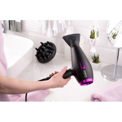 Фен Ardesto Violet PRO HD-Y221PRO ,1750-2100Вт, 2 швидкості, 3темп.режими,дифузор, чорний