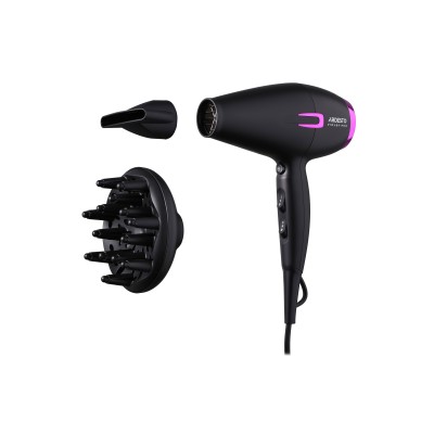 Фен Ardesto Violet PRO HD-Y221PRO ,1750-2100Вт, 2 швидкості, 3темп.режими,дифузор, чорний