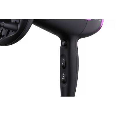 Фен Ardesto Violet PRO HD-Y221PRO ,1750-2100Вт, 2 швидкості, 3темп.режими,дифузор, чорний