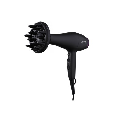 Фен Ardesto Violet PRO HD-Y222PRO, 1850-2200Вт, 2 швидкості, 3темп.режима, дифузор, чорний
