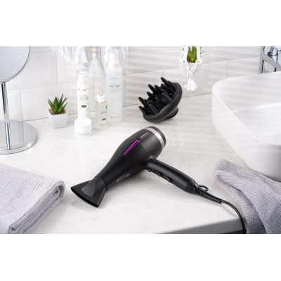 Фен Ardesto Violet PRO HD-Y223PRO, 1850-2200Вт, 2 швидкості , 3темп.режими, дифузор, чорний