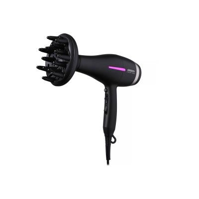 Фен Ardesto Violet PRO HD-Y223PRO, 1850-2200Вт, 2 швидкості , 3темп.режими, дифузор, чорний