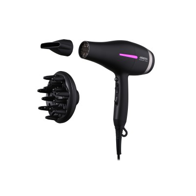 Фен Ardesto Violet PRO HD-Y223PRO, 1850-2200Вт, 2 швидкості , 3темп.режими, дифузор, чорний