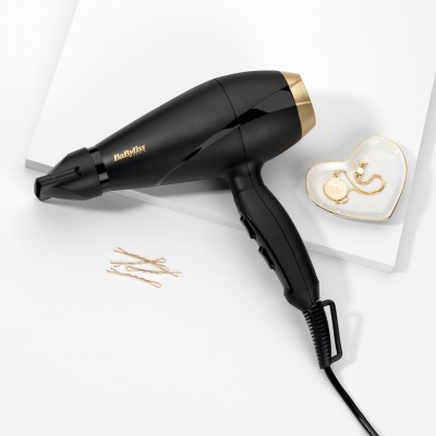 Фен Babyliss AC motor PRO, 2000Вт, 2 режими, дифузор, хол. обдув, чорний (6704E)