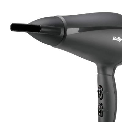 Фен Babyliss Super Light Pro, 2000Вт, 3 режими, HTDC мотор, тонкий концентратор 6 мм, чорний (5910E)