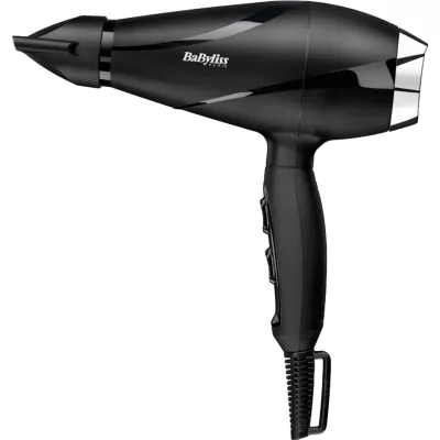Фен Babyliss, 2200Вт, 2 режими, дифузор, іоніз-я, хол. обдув, чорний (6713DE)
